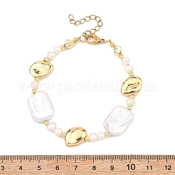 Armbänder aus natürlichen Barockperlen&nbsp;BJEW-JB13799