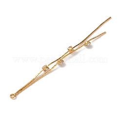 Messing Micro Pave klare Zirkonia große Anhänger&nbsp;LS-KK-G510-03G