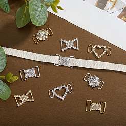 16 stücke 8 arten messing kristall strass schuh dekoration&nbsp;FIND-HY0004-88