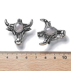 Pendentif en quartz rose naturelle&nbsp;G-H083-03AS-03