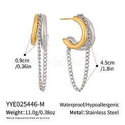 Orecchini a bottone in acciaio inossidabile 304 per donna&nbsp;ZZ0774-2