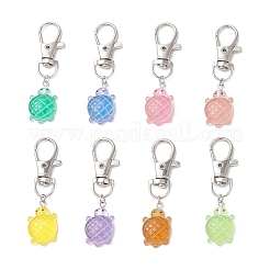 Décorations suspendues lumineuses en résine en forme de tortue&nbsp;HJEW-JM03246