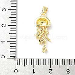 Micro pavé de zircone cubique en laiton avec pendentifs en émail&nbsp;KK-Z134-15G-01A