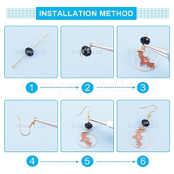 188 Stück DIY-Ohrring-Bastelset mit Halloween-Motiv&nbsp;DIY-SC0014-73