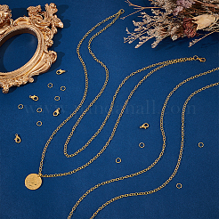 DIY Messing-Kabelketten-Armbänder-Halsketten-Bausätze&nbsp;DIY-UN0006-22C