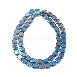 Brins de perles de verre de galvanoplastie transparentes&nbsp;EGLA-P049-02A-FR01