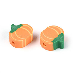 Cuentas de arcilla polimérica hechas a mano de halloween&nbsp;CLAY-T022-15B
