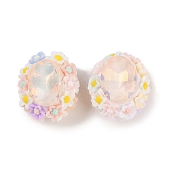 Perles de strass en argile polymère lumineuses faites à la main&nbsp;CLAY-H003-05B