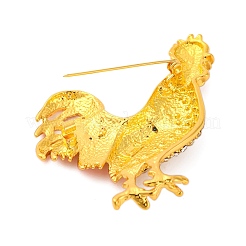 Broche en alliage de zinc avec strass en cristal et émail&nbsp;JEWB-U010-02G-02