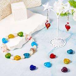 66 Stück 11 Farben Millefiori Glasperlenstränge&nbsp;GLAA-TA0012-35