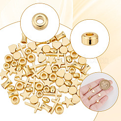 80 pz 8 stili perline di ottone placcate in cremagliera&nbsp;KK-PH0006-72