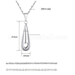 Collares colgantes de acero inoxidable quirúrgico 316 que no se deslustran&nbsp;PW-WG74635-01