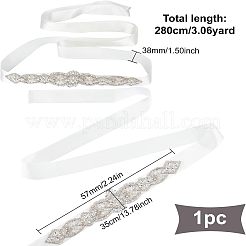 Ceinture de robe de mariée en strass cristal&nbsp;DIY-FG0002-48