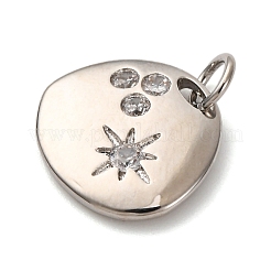 Ottone micro spianare pendenti zirconi&nbsp;KK-P308-56P