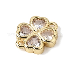 Ciondoli connettore in ottone con pavé di zirconi cubici&nbsp;KK-CBA960E-04D-G