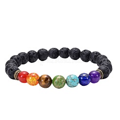 7 Chakra-Heilkristallstein-Schmuckset&nbsp;PW-WG48340-01
