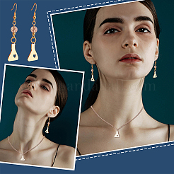 12 pendentif en acier inoxydable 201 avec placage ionique de style 6&nbsp;STAS-UN0032-19