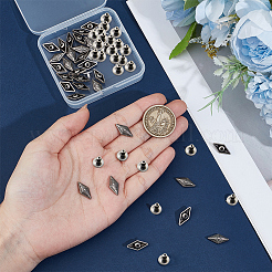 30 Stück Halbrundnieten aus Legierung&nbsp;DIY-CY0002-86