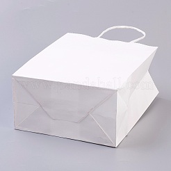 Sacs en papier kraft de couleur pure&nbsp;LS-AJEW-G020-C-03