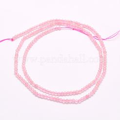 Madagascar naturel rose perles de quartz brins&nbsp;G-F509-28-3mm