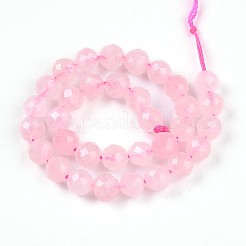 Madagascar rosa naturale perle di quarzo fili&nbsp;G-S345-6mm-34