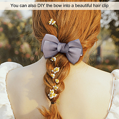 Ahademaker 12 stücke 6 farben handgemachte organza schleife&nbsp;DIY-GA0004-84