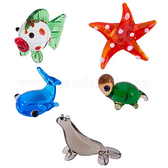 5 pieza de 5 estilos de decoración para el hogar con temática de animales del océano&nbsp;LAMP-BM0001-04