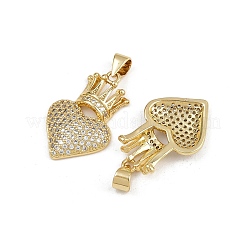 Colgante micropavé cubic zirconia de latón&nbsp;ZIRC-I367-07G-04