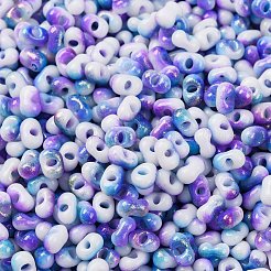 Zweifarbige Glasperlen mit Backfarbe&nbsp;SEED-C003-01D