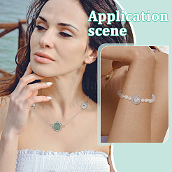 6 pièce 6 styles de liens multibrins pavés en laiton améthyste naturelle&nbsp;KK-BC0015-17A