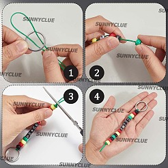 Kits de fabrication de porte-clés bricolage&nbsp;DIY-SC0031-88