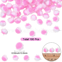 100 pallina di pompon in poliestere&nbsp;DIY-SC0031-43A