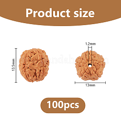 100 pieza de cuentas de rudraksha mala&nbsp;FIND-DC0008-44A