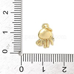 Breloques en laiton avec zircone cubique de micro pave&nbsp;ZIRC-I356-13G-06