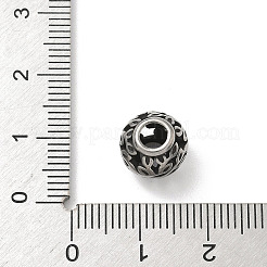 Perline europee in acciaio inossidabile 304&nbsp;STAS-H238-09M-AS