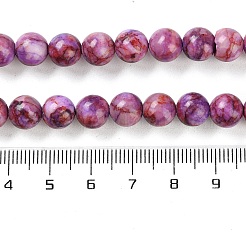 Fili di perline tinti di turchese naturale&nbsp;TURQ-U001-02D