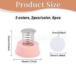 6 Stück 3 Farben Eisen Shake Head Puppenfederständer&nbsp;FIND-CA0010-16