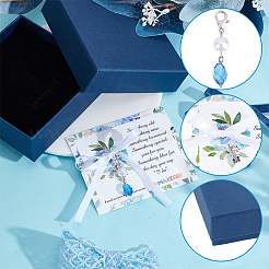 Perline di vetro bouquet sposa decorazione pendente&nbsp;HJEW-GO00081-10