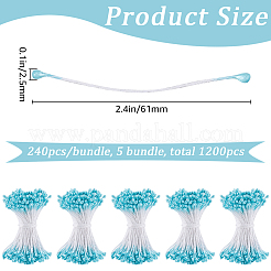 Baumwolle mit Gips künstliche Blume Kern für Haarnadel Zubehör&nbsp;DIY-WH20001-21B