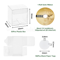 80 Stück transparente PVC-Boxen&nbsp;DIY-DC0002-27