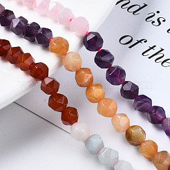 Chakra-Thema natürliches Tigerauge & Rosenquarz & Amethyst & Topas Jade & roter Achat & Amazonit & Sodalith-Perlenstränge&nbsp;G-S376-002A