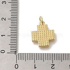 Colgante micropavé cubic zirconia de latón&nbsp;KK-R002-09G
