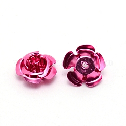 Perline fiore alluminio&nbsp;FALUM-WH0001-01B