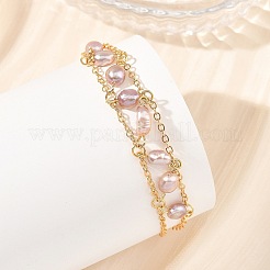 Braccialetti di catene portacavi in ottone&nbsp;BJEW-JB14220