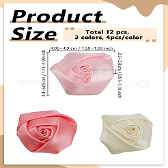 12 Stück Haarnadel-Accessoires aus Polyester und Filz in 3 Farben&nbsp;DIY-LP0005-94