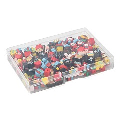 200 pz 10 stili perline di argilla polimerica fatte a mano per il ritorno a scuola&nbsp;CLAY-FS0001-55