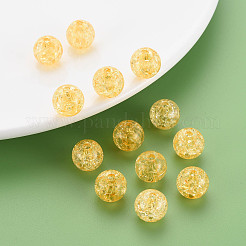 Perles en acrylique transparentes craquelées&nbsp;X-MACR-S373-66A-N13
