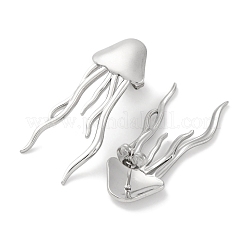 Quallen-Ohrstecker aus 304 Edelstahl&nbsp;EJEW-D281-29S