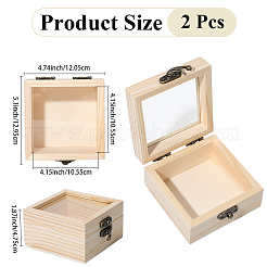 Scatole portaoggetti in legno per gioielli e bigiotteria&nbsp;CON-WH20012-03B