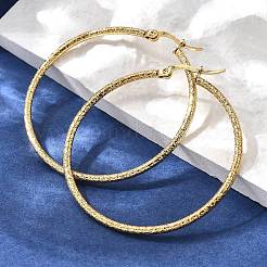 Pendientes de aro de acero inoxidable 201&nbsp;EJEW-Q026-07G